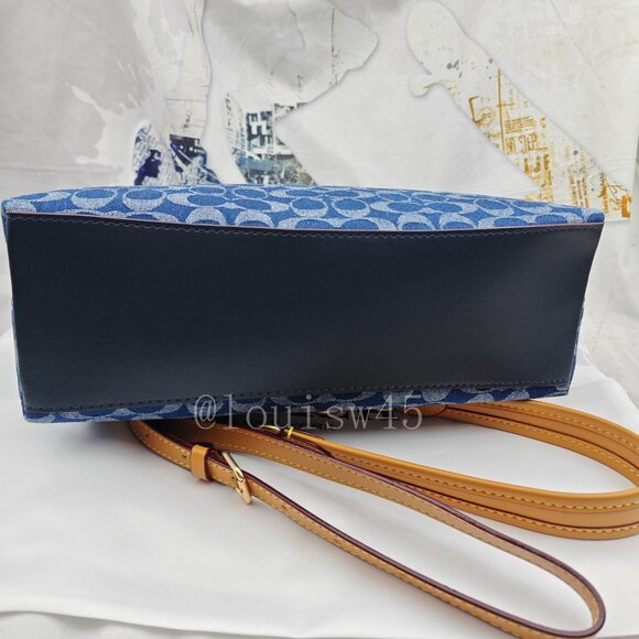 Coach Laurel Shoulder Bag Denim - Picture 6 of 13